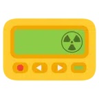 cercapersone + simbolo della radioattività