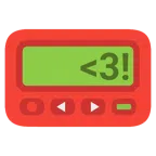 cercapersone + punto esclamativo a cuore