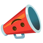 Megafon + umgekehrtes Gesicht