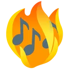 Feuer + Musiknoten