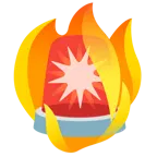 Feuer + Polizeilicht