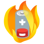 Feuer + schwache Batterie