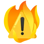 Feuer + Warnung
