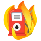 Feuer + Tanksäule