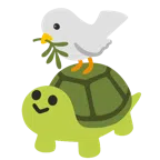 gołąb + żółw