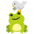 gołąb + głowa żaby