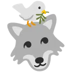gołąb + głowa wilka