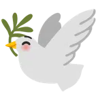 gołąb + uśmiechnięta twarz