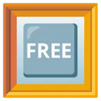 quadro incorniciato + pulsante FREE