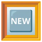 quadro incorniciato + pulsante NEW