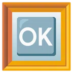 quadro incorniciato + pulsante OK