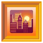 quadro incorniciato + tramonto