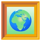 quadro incorniciato + Europa e Africa