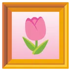quadro incorniciato + tulipano