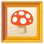 quadro incorniciato + fungo