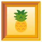 quadro incorniciato + ananas