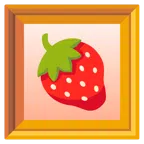 quadro incorniciato + fragola