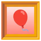quadro incorniciato + palloncino
