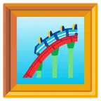 quadro incorniciato + montagne russe