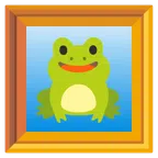 quadro incorniciato + rana