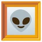 quadro incorniciato + alieno