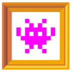 quadro incorniciato + mostro alieno