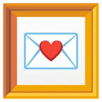 quadro incorniciato + lettera d’amore