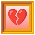 quadro incorniciato + cuore infranto