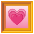 quadro incorniciato + cuore che cresce