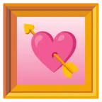 quadro incorniciato + cuore con freccia