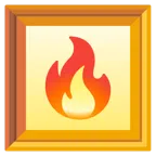 quadro incorniciato + fuoco