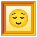 quadro incorniciato + faccina sollevata