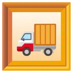 quadro incorniciato + camion