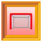 quadro incorniciato + porta da calcio