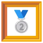 quadro incorniciato + medaglia d’argento