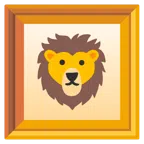 quadro incorniciato + leone