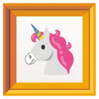 quadro incorniciato + unicorno