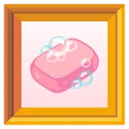 quadro incorniciato + sapone