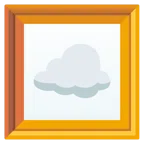 quadro incorniciato + nuvola