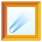 quadro incorniciato + cometa