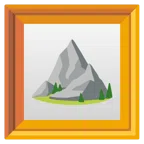 quadro incorniciato + montagna