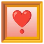 quadro incorniciato + punto esclamativo a cuore