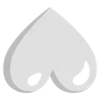 cara al revés + corazón blanco