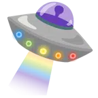 disco volante + arcobaleno