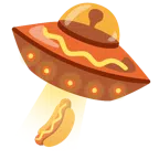 disco volante + hot dog