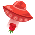 disco volante + rosa