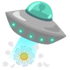 disco volante + fiore