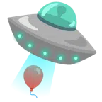 disco volante + palloncino