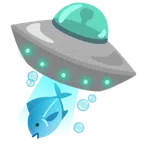 disco volante + pesce