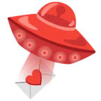 disco volante + lettera d’amore